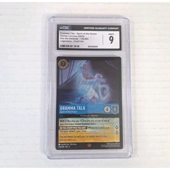 2024 Disney Lorcana Gramma Tala Spirit of #143 CGC 9 MINT Cold Foil Card Grandma - Picture 1 of 4